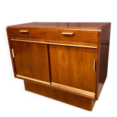 Armoire murale A.A. Patijn pour Zijlstra Joure, années 1950, noyer