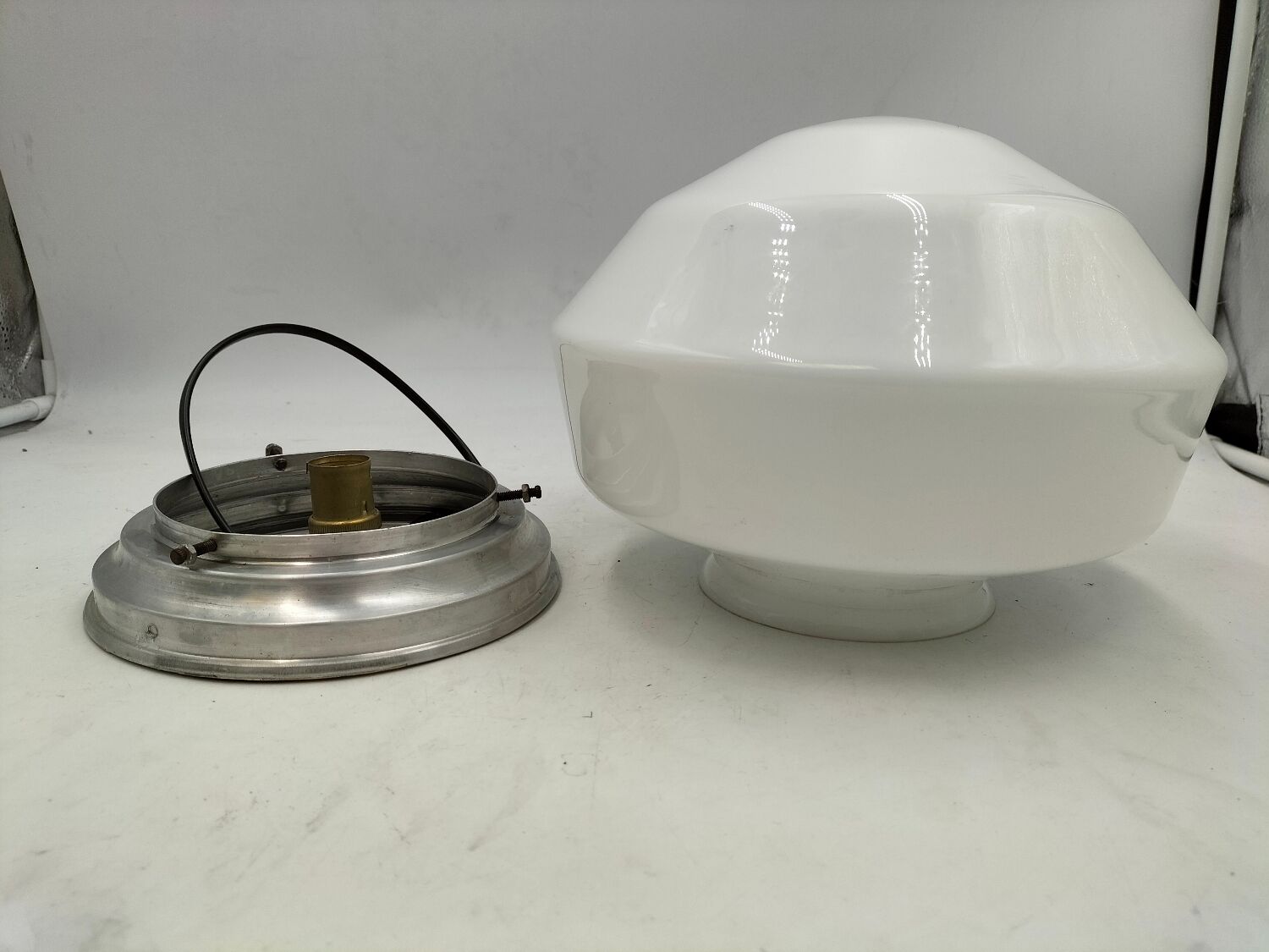 Opaline glass ceiling light