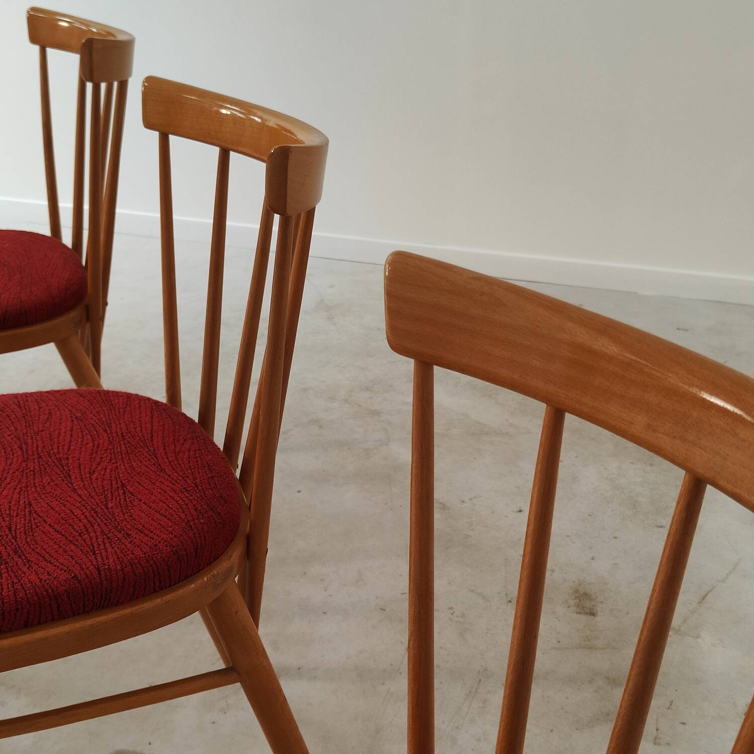 Set of 4 chairs by Antonin Suman for Tatra Nabytok Pravenec Year 60