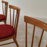 Lot de 4 chaises par Antonin Suman pour Tatra Nabytok Pravenec Année 60