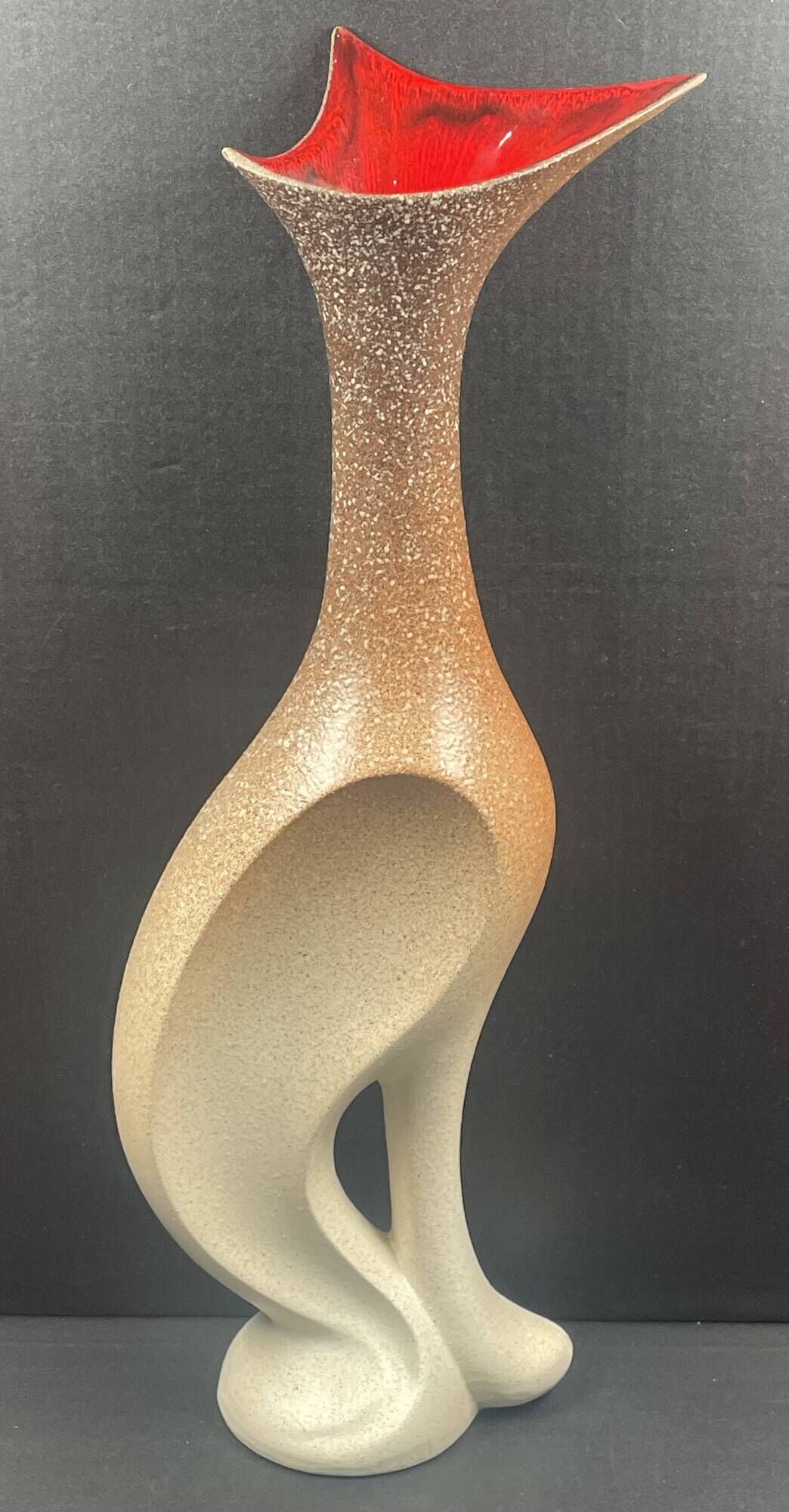 Contemporary ceramic vase poterie du breuil signed bruno h 50 cm circa 1960