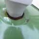 Industrial green and white enameled sheet metal wall light 1940 porcelain socket