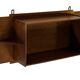 Art Deco wooden wall shelve rack in oak minimalist design