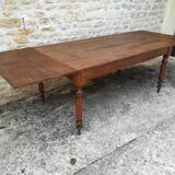 Oak farm table with two extensions