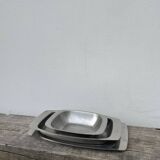 Trio of Danish Scandinavian stainless steel dishes