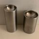 Stelton steel salt and pepper shaker, Scandinavian design Cylinda, Arne Jacobsen