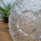 Serving dish in chiseled glass 5 compartments