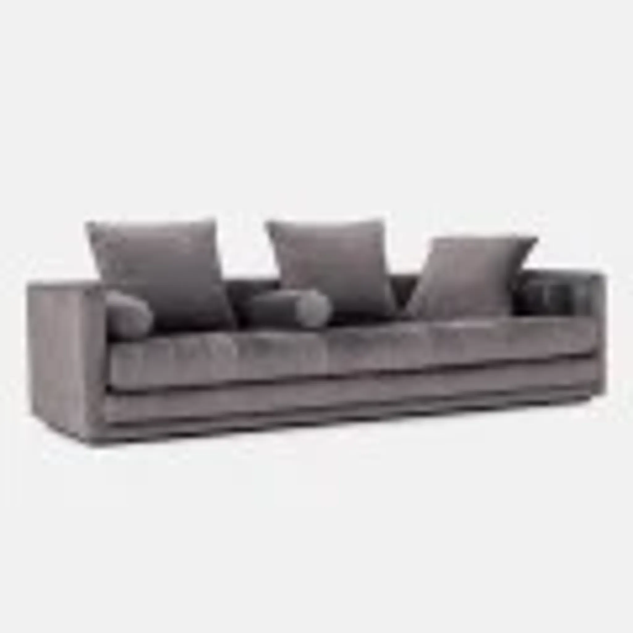 Sofa KOPENHAGA grey velour, Scandinavian design