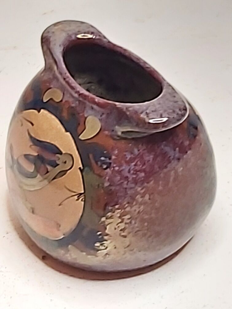 Iridescent ceramic vase DESMANT Bayeux