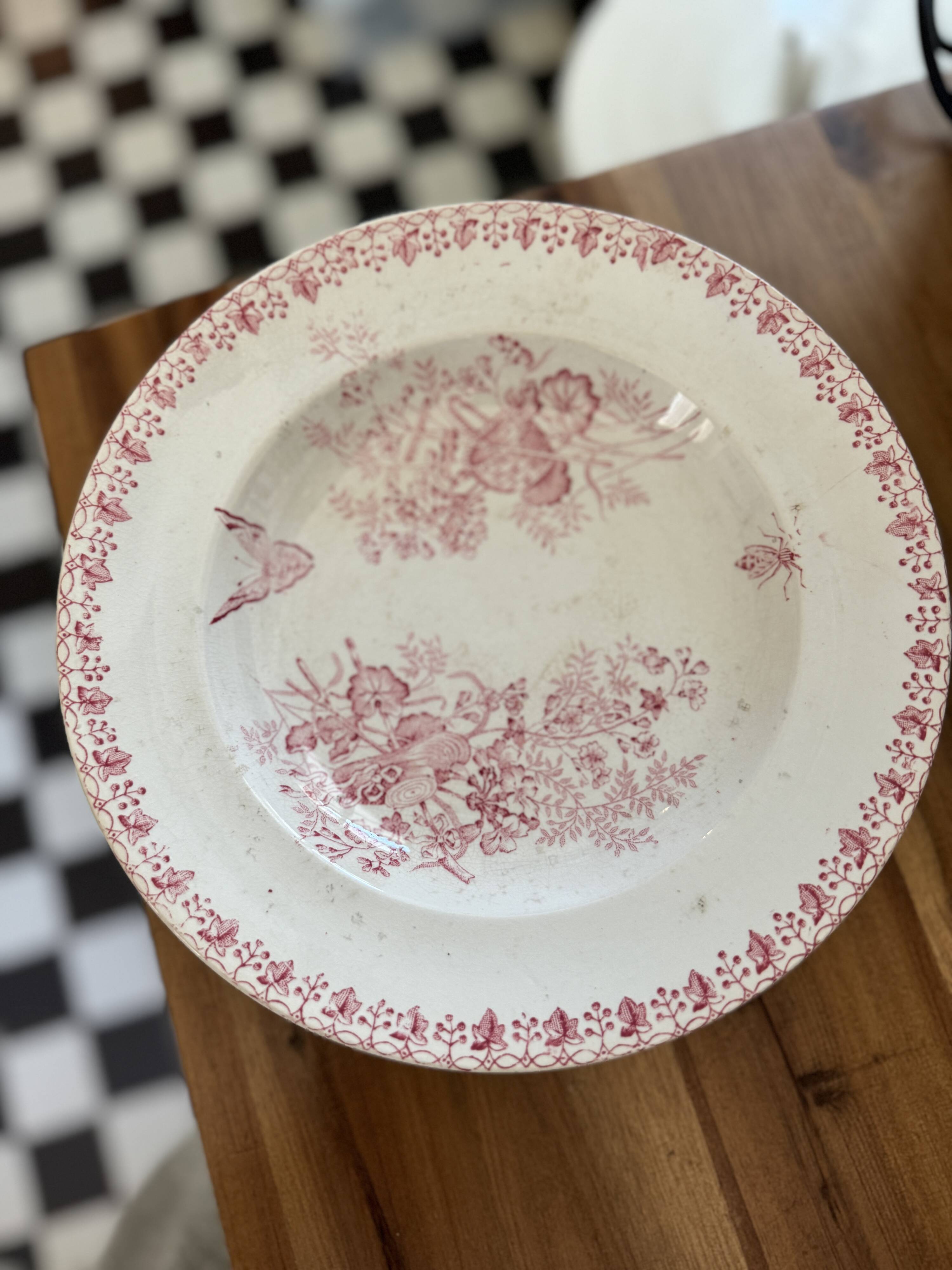 Lot de 4 assiettes creuses Terre de fer