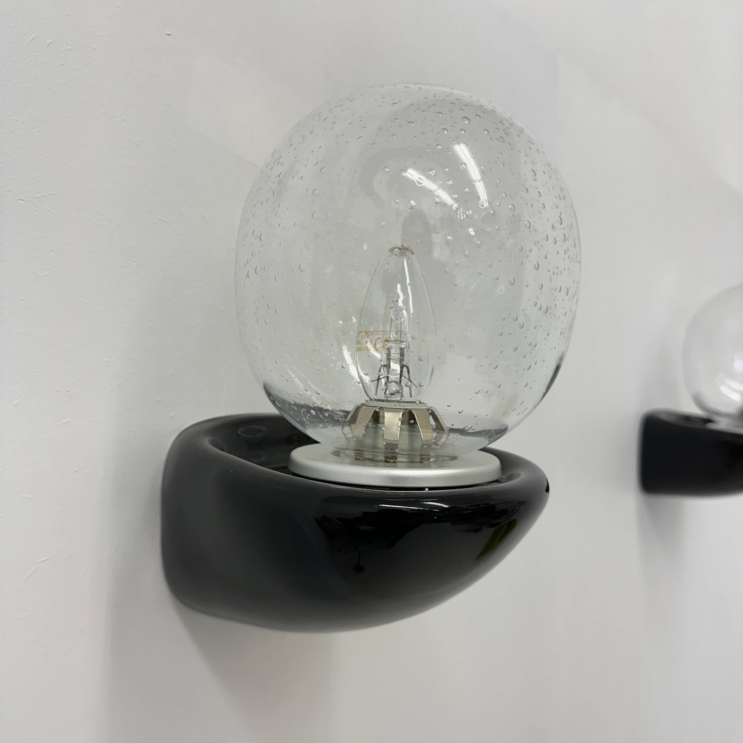 Pair of 2 Sphinx Holland ceramic wall lamps , 1980s