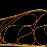 Pair of rattan headboards from the 50's Italy