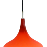 Glass pendant lamp orange