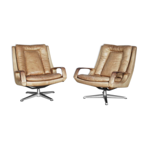 Set de 2 fauteuils pivotants
