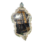 Antique Italian Ceramic Mirror