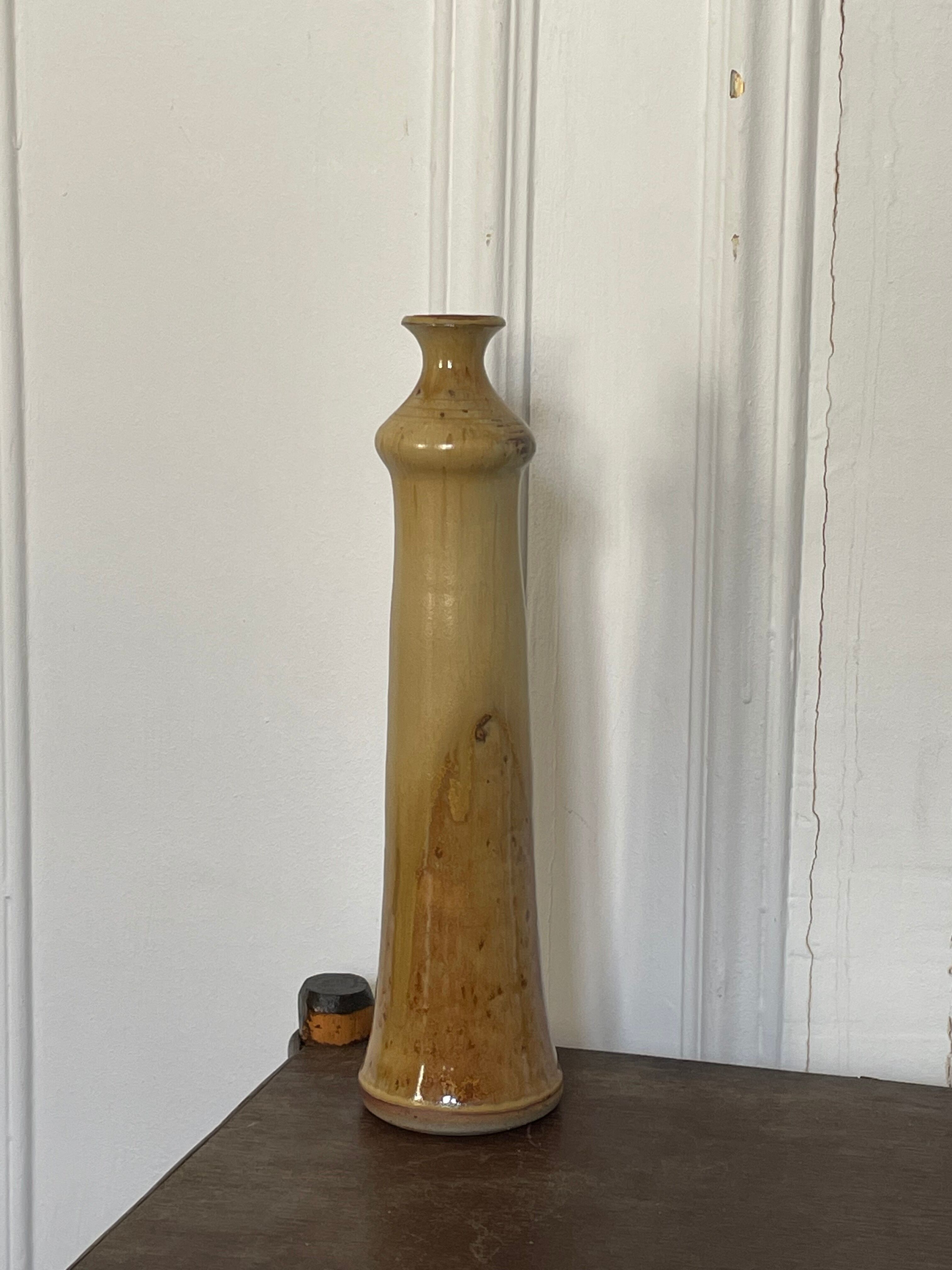 Vintage stoneware soliflore vase