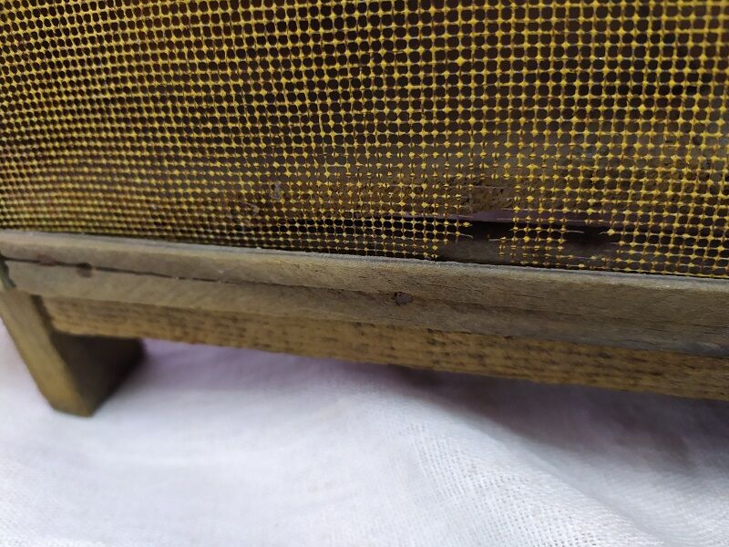 Garde manger en bois ancien Vintage