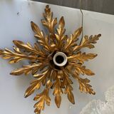 Florentine Gold Gilded Flushmount 1950’s