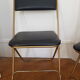 Set of 2 folding chairs in skai and metal
