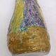 Vase en majolique d'art figuratif daté de 1957 signé Agostino Pastene