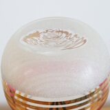 Large blown and enameled glass vase from the 1960s