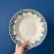 Set of 4 blue deep plates Terre de Fer Moulin des Loups summer
