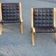 AX chairs attributed to Peter Hvidt & Orla Mölgaard, attributed to Fritz Hasen, 1978, set of 2