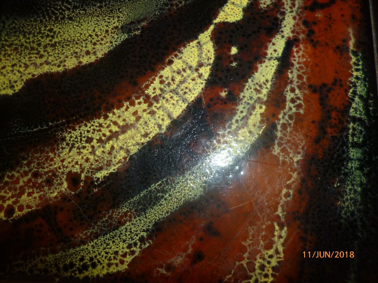 Coffee table iron forge 1960 1970 tiling