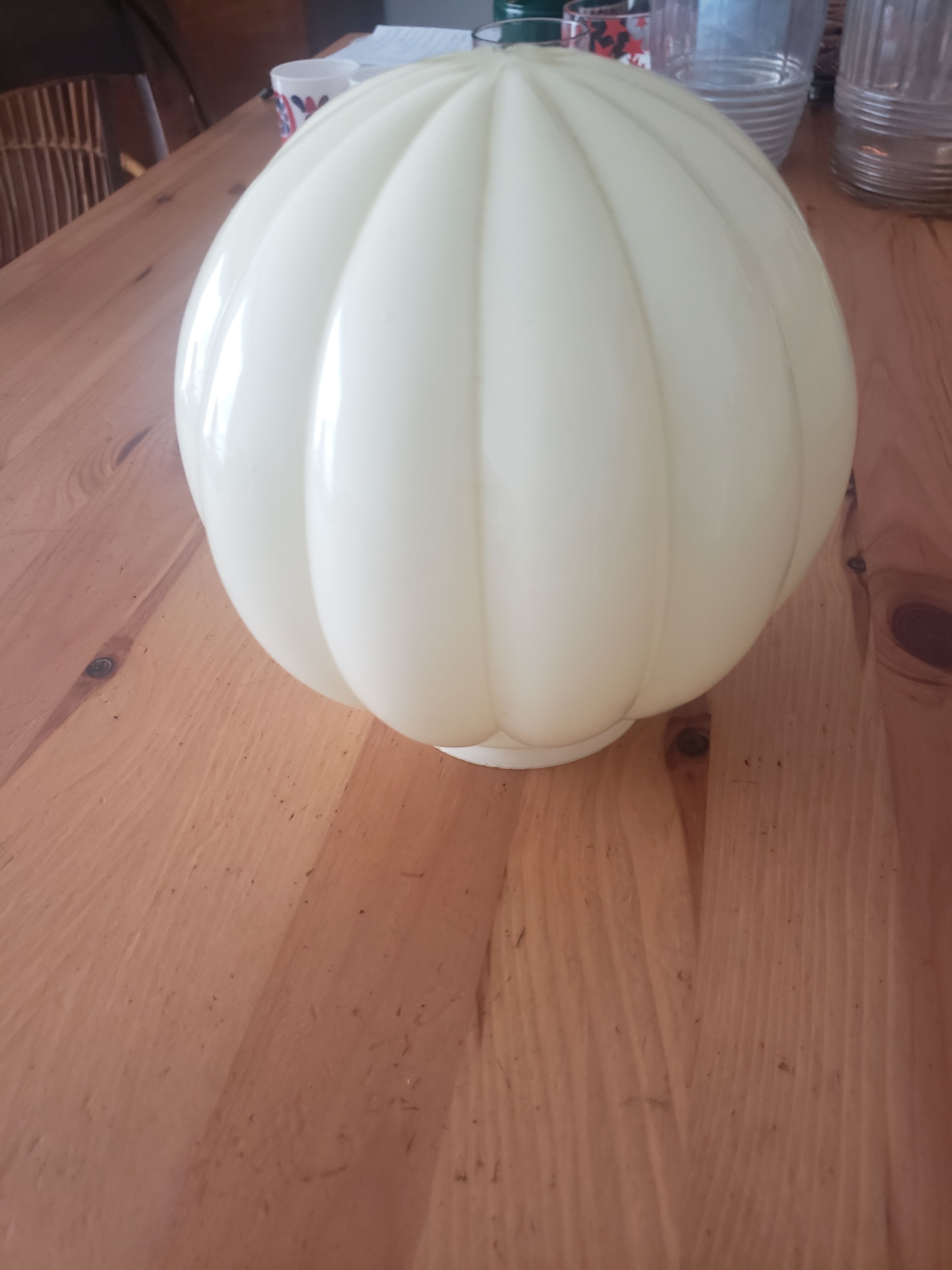 Art Deco opaline globe