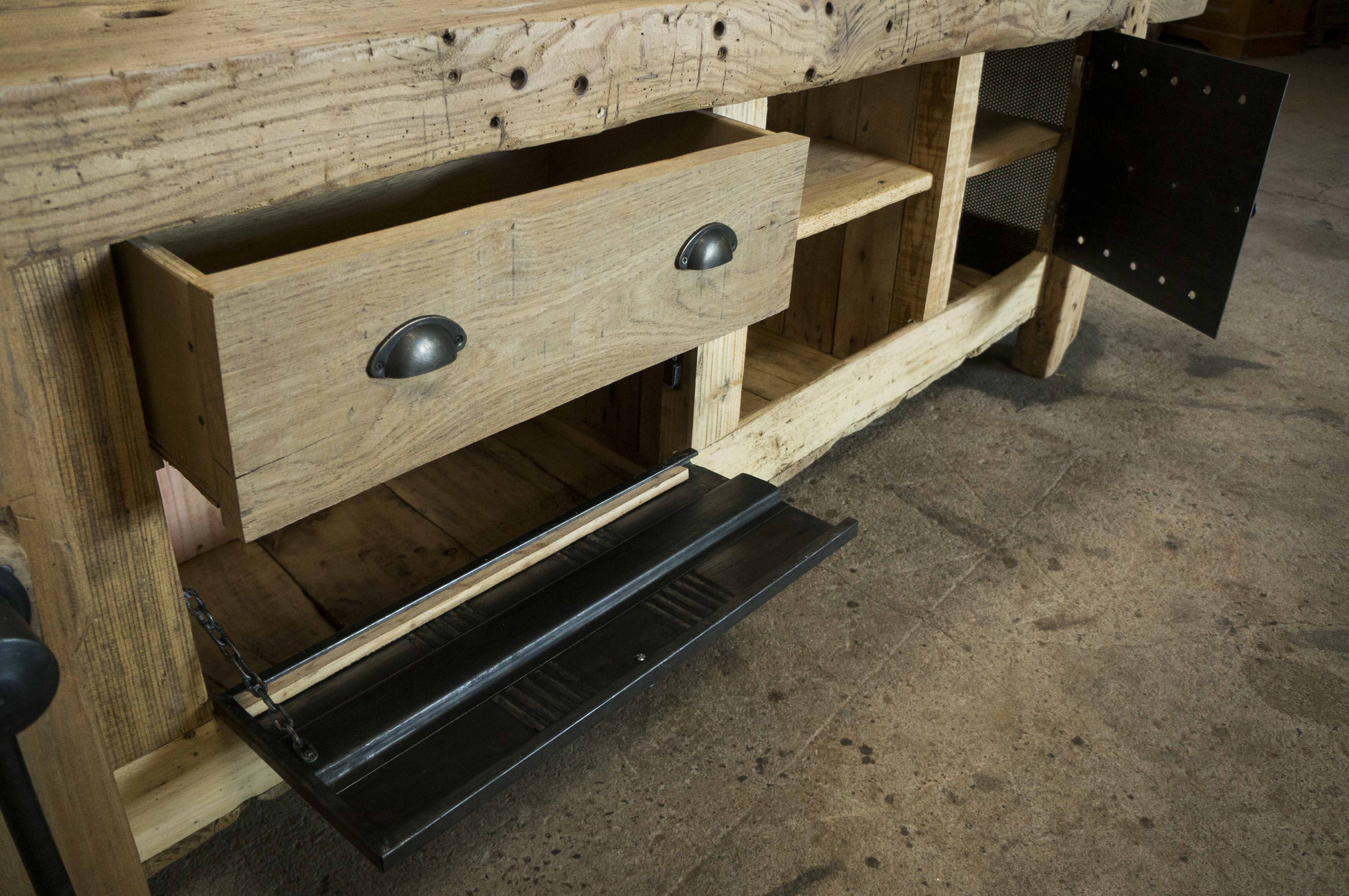 Old carpenter's workbench restored