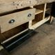 Old carpenter's workbench restored