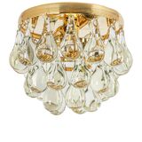 Small Murano glass ceiling pendant in the shape of a drop by C.Palme, Germany, 1970s.