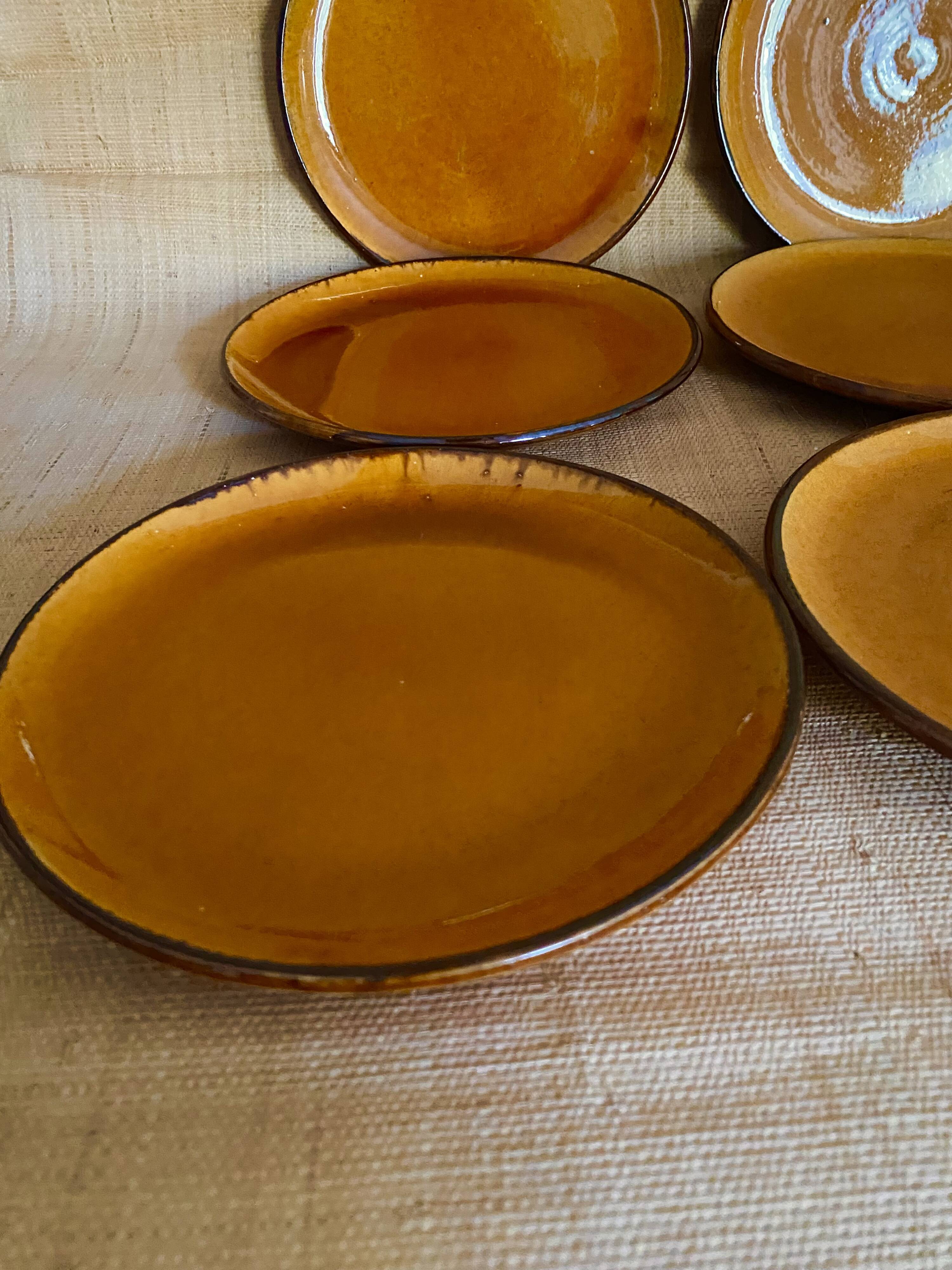 6 assiettes céramique Provençale