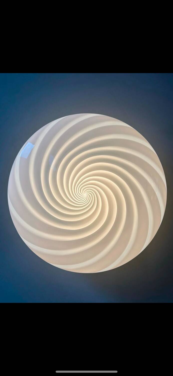 Large Vetri wall lamp in Murano glass, Italy 1970