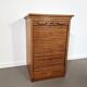 Vintage oak tambour cabinet | 1940s