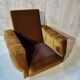 Fauteuil velours vintage