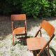 Pair of folding bistro chairs Baumann