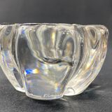 Crystal candle holder signed DAUM