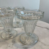 Set of 6 vintage French ice cream bowls