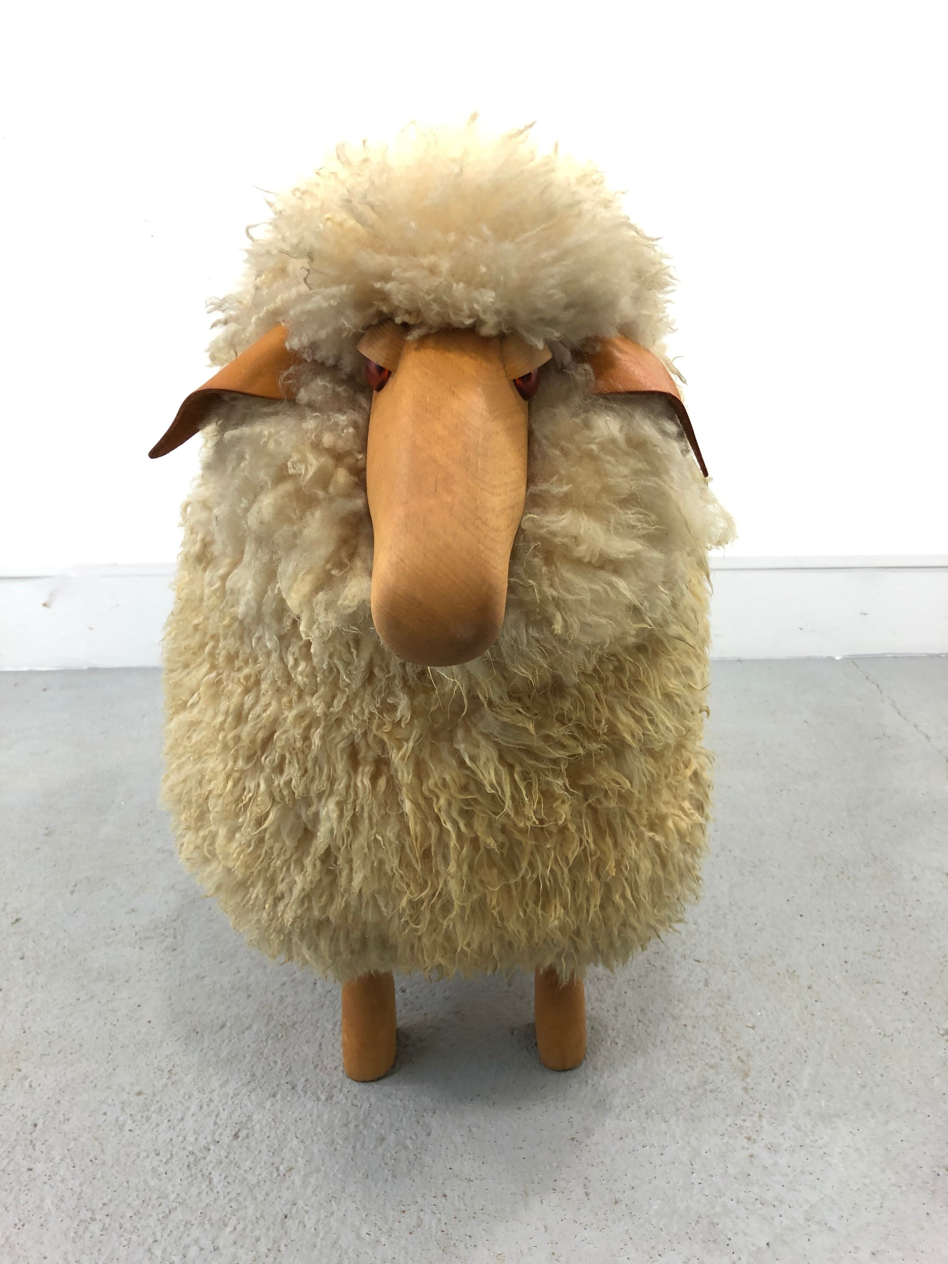 Wool Sheep Sculpture by Hanns-peter Krafft for Meier, 1970s