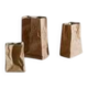 Set of Three Finnish Mid Century Tapio Wirkkala "Paper Bag" Vases, 1970s