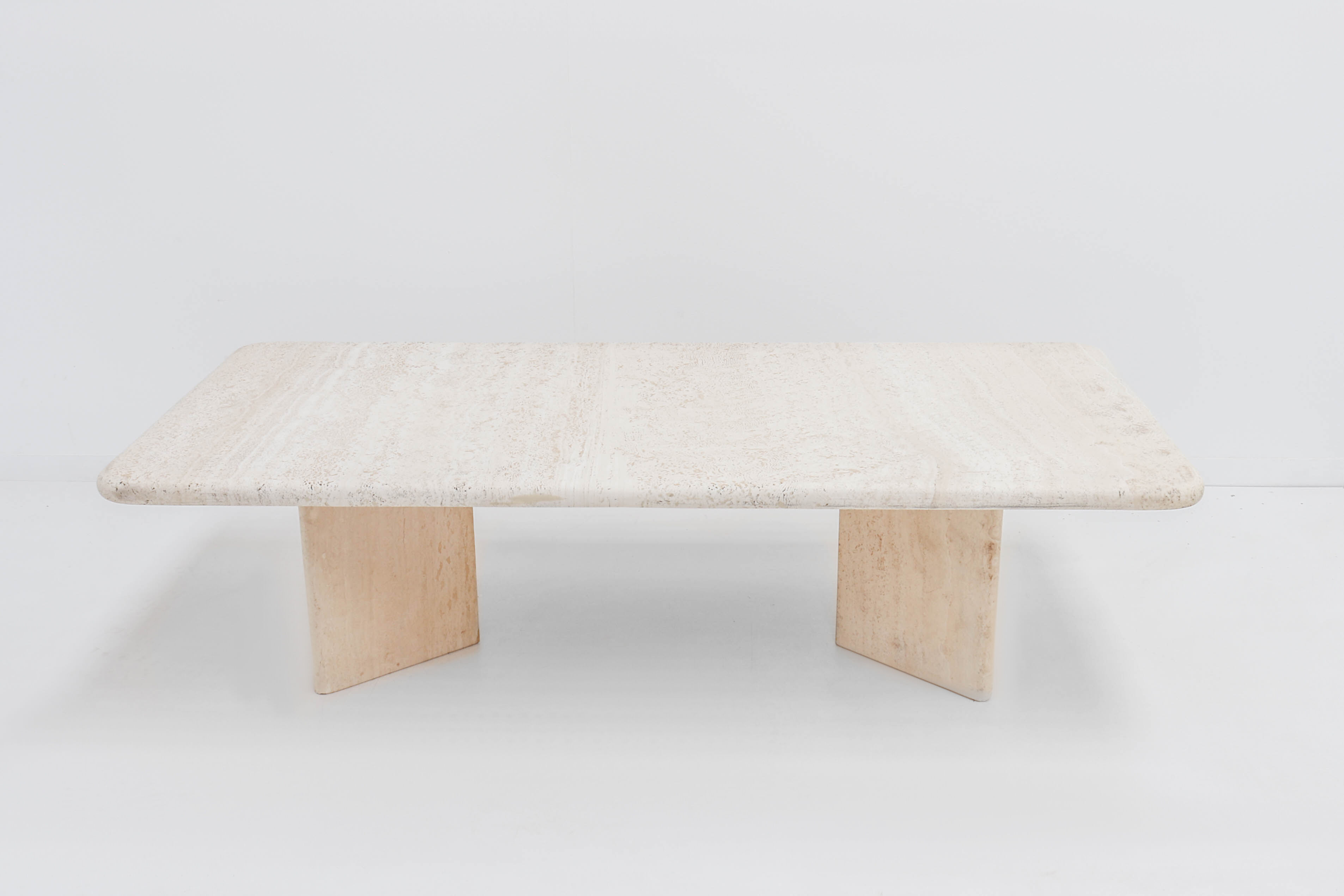 Vintage italian travertine coffee table