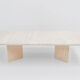 Table basse italienne vintage en travertin