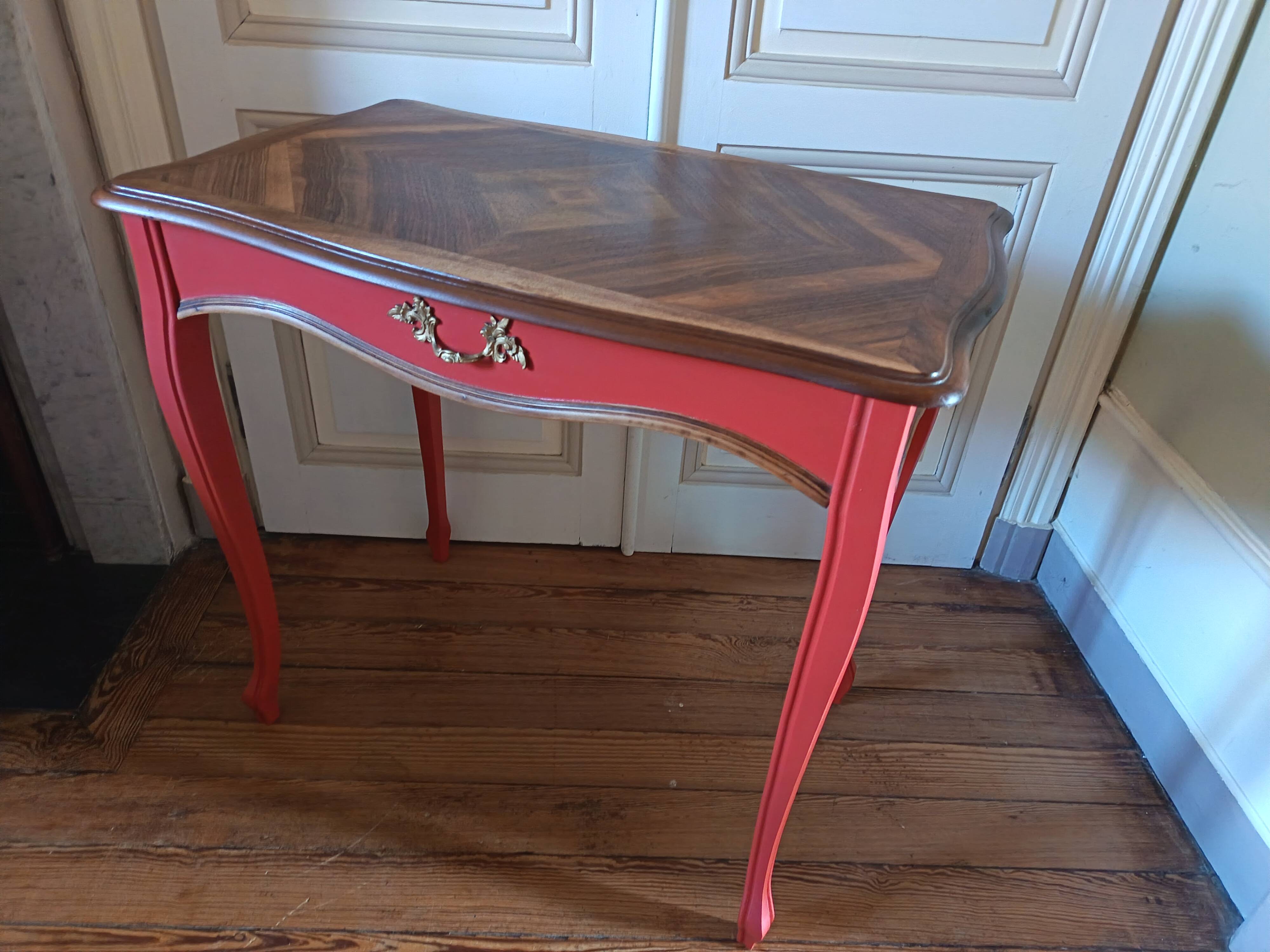 Bureau polychrome style Louis XV