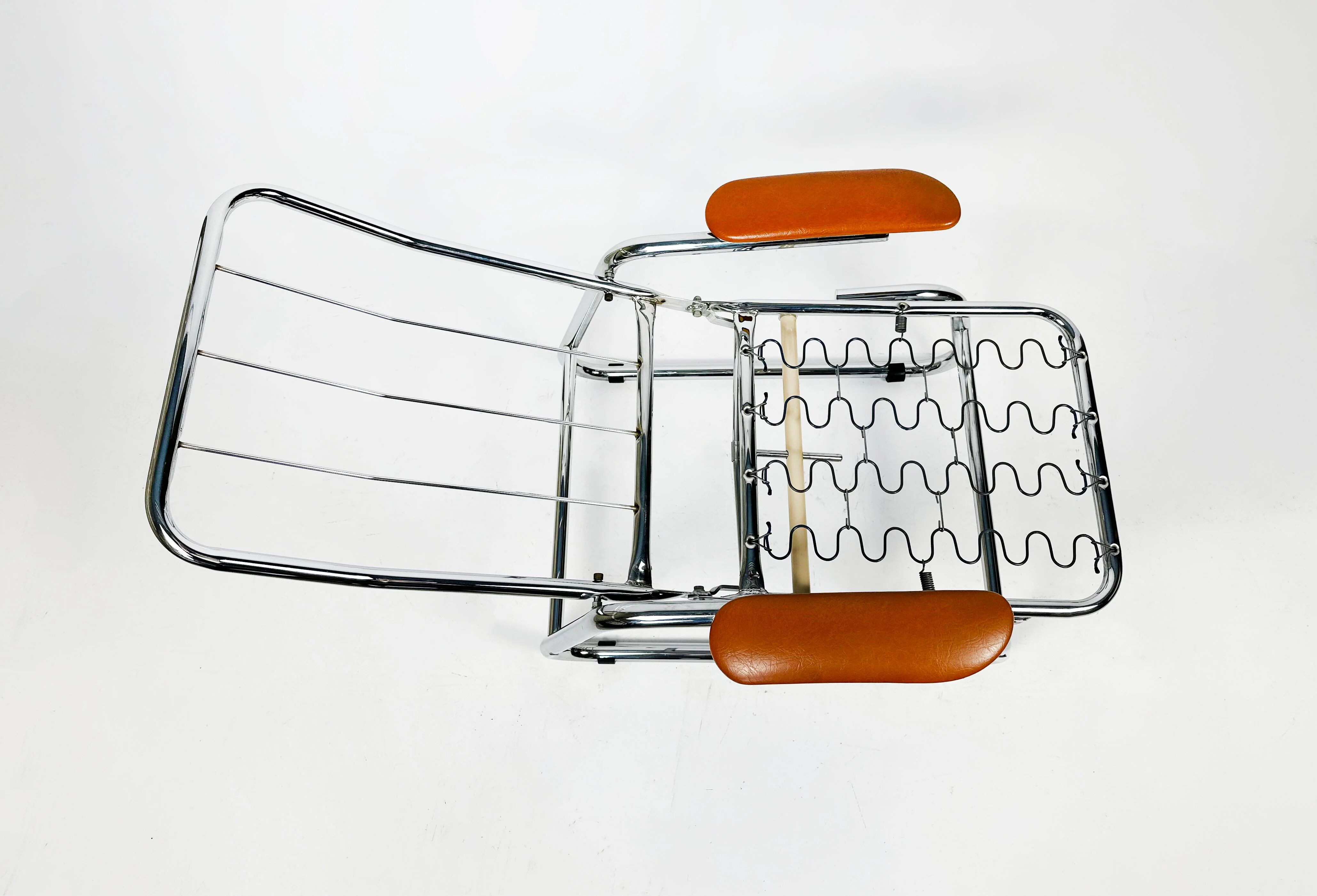 1970s Chrome Recliner - Perfect condition, pure 70s style.