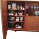 High teak enfilade from 1965 - Dimensions: L250 H130 D44