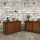 Old comtpoirs early twentieth double sided delicatessen coffee bar
