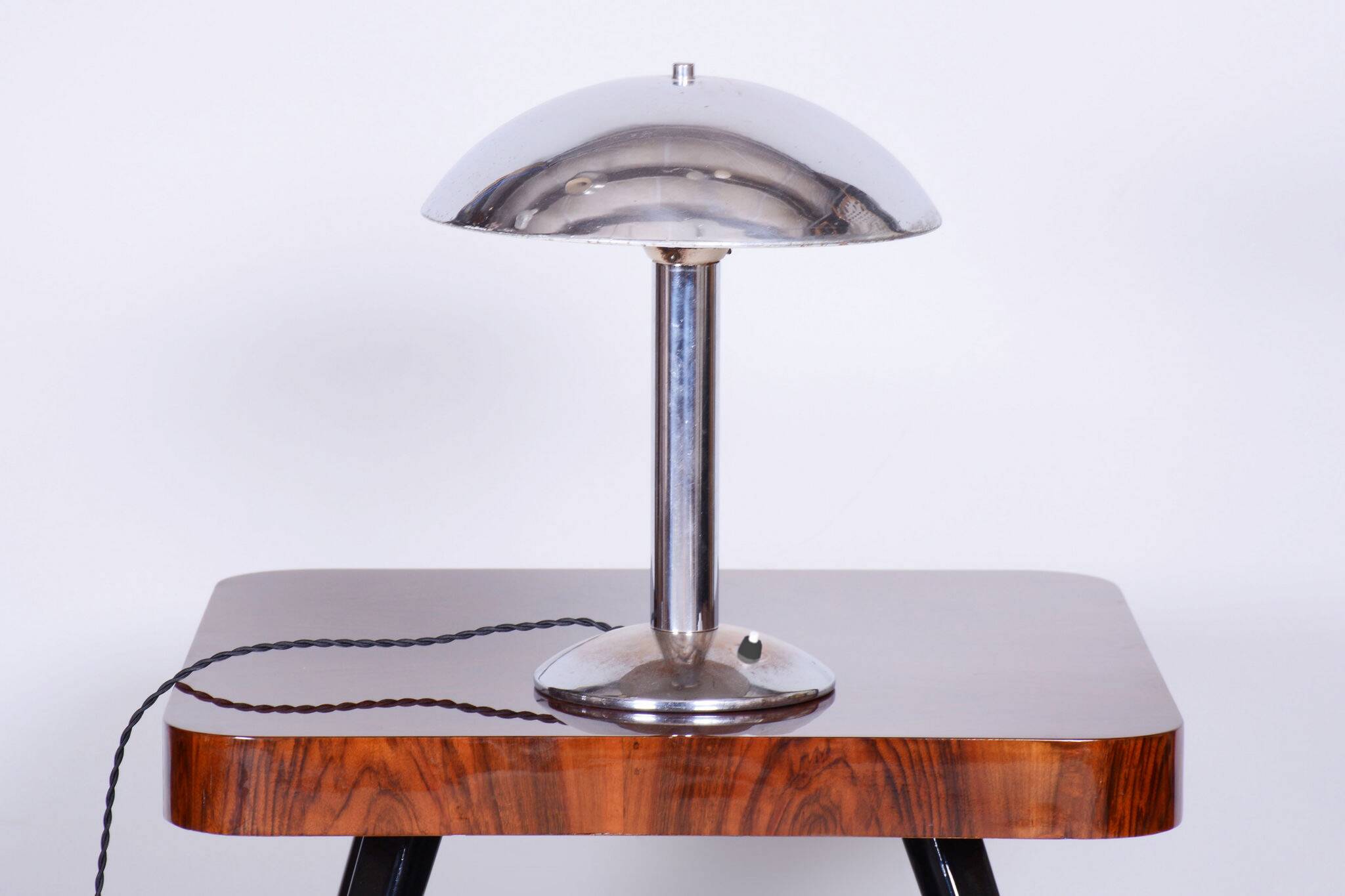 Restored art deco table lamp, by napako, new electrification, czech, 1930s