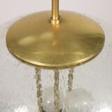 Big Ball Vintage lamp, Glass and brass by SAKU, 1970s