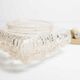 Gold floral glass ceiling light 1960